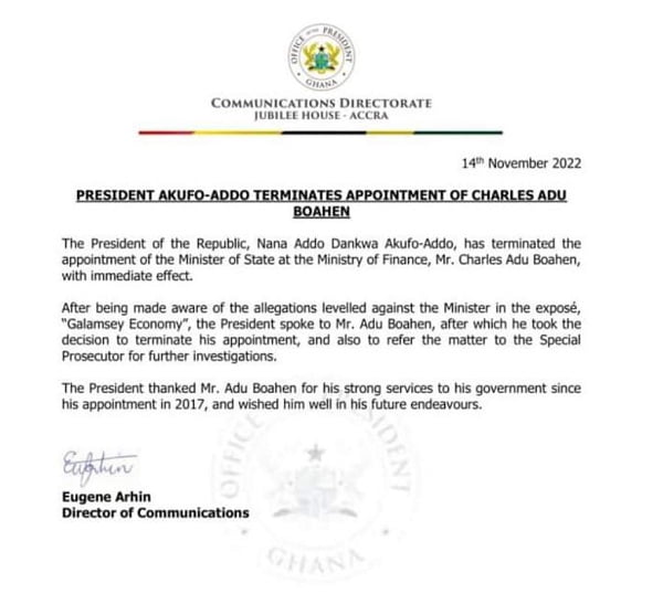 appointment termination