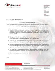 tiger eye pi statement