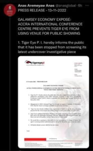 press release tweet