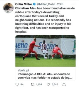 tweet about christian atsu reported found (3)
