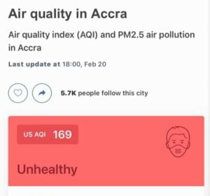 unhealthy air qualithy