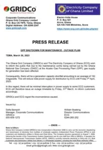 gridco and ecg press release