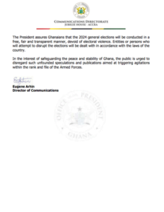 statement from the presidency pg2