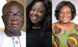 lucie blay ekeleba (middle) is the daughter of influential parents, mr freddie blay, the chairman of the board of the gnpc and ghana’s ambassador to germany, gina blay