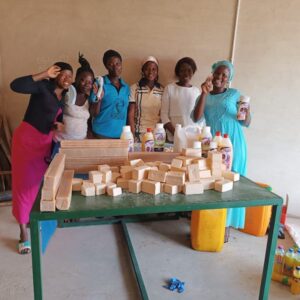 soap making by some women