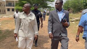 ashanti regional minister, simon osei mensah tours the site
