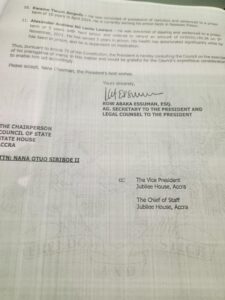 communique prez. akufo addo's presidential pardon of ato essien, capital bank founder pg2