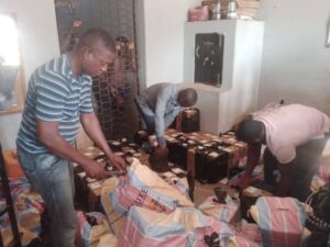 the consignment being searched