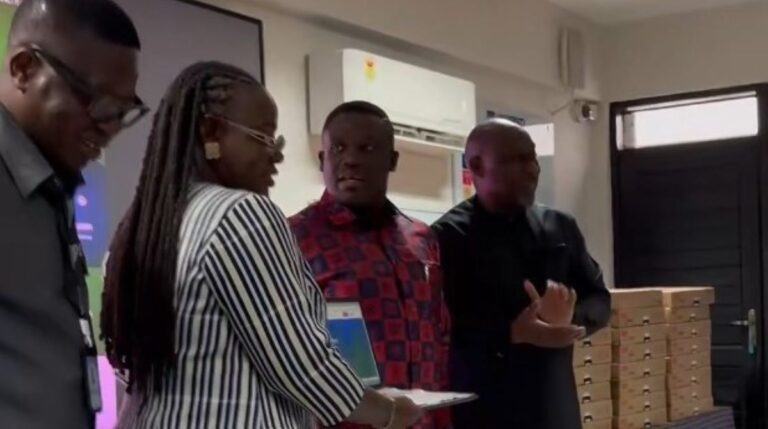 One Million Coders Programme laptop donation at University of Ghana"